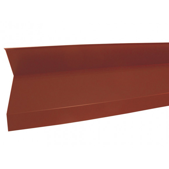 Rive contre mur acier galva 1045 210cm rouge