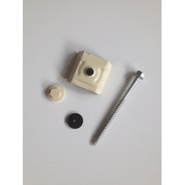 Kit fixations pour tôle acier galva nervuré 1045 beige