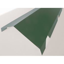 Faîtière crantée double pan acier galva 210cm vert