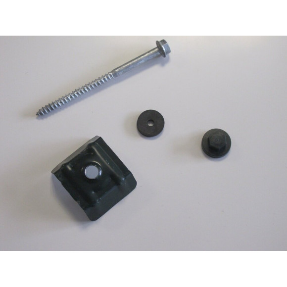 Kit fixations pour tôle acier galva nervuré 1045 vert