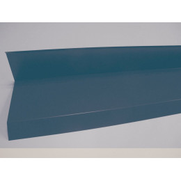 Rive contre mur acier galva 1045 210cm bleu