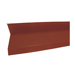 Rive contre mur acier galva 1045 210cm rouge