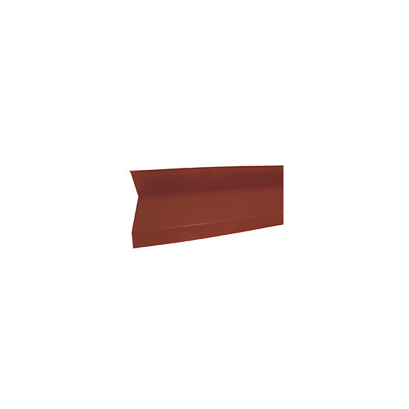 Rive contre mur acier galva 1045 210cm rouge
