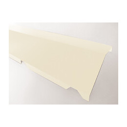 Faîtière crantée sur mur acier galva 1045 210cm beige