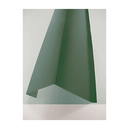 Rive sur mur acier galva 1045 210cm vert