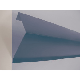 Rive sur mur acier galva 1045 210cm bleu