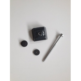 Kit fixations pour tôle acier galva nervuré 1045 gris