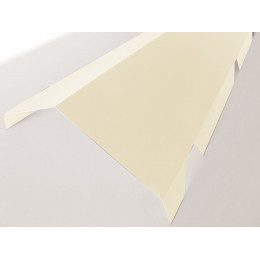 Faîtière crantée double pan acier galva 210cm beige