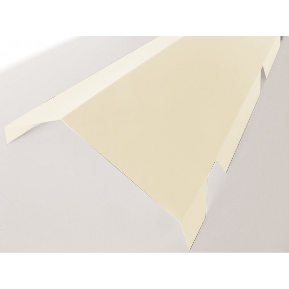 Faîtière crantée double pan acier galva 210cm beige