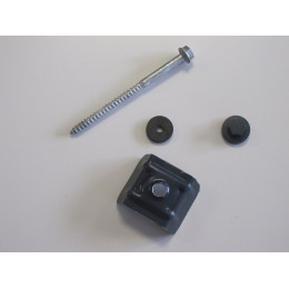 Kit fixations pour tôle acier galva nervuré 1045 bleu