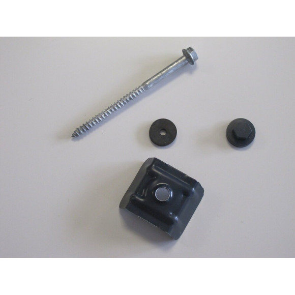 Kit fixations pour tôle acier galva nervuré 1045 bleu