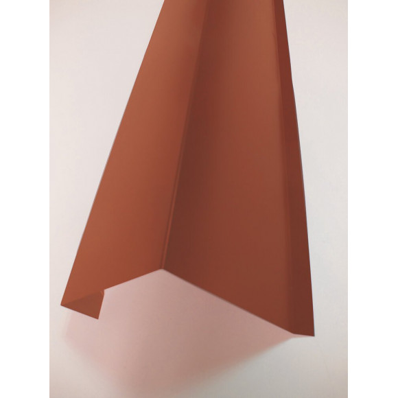 Rive sur mur acier galva 1045 210cm rouge