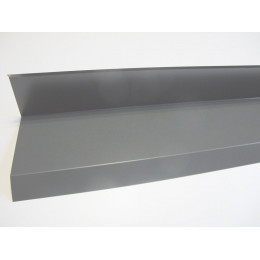 Rive contre mur acier galva 1045 210cm gris