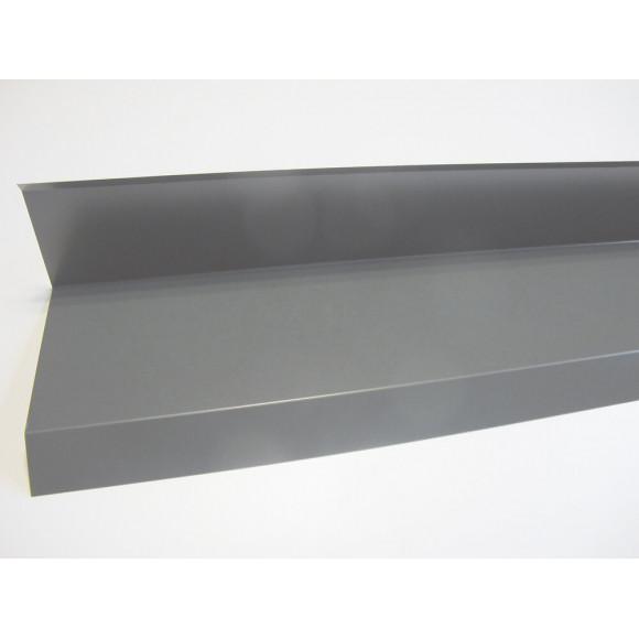 Rive contre mur acier galva 1045 210cm gris