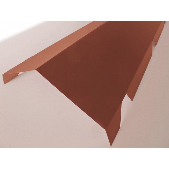 Faîtière crantée double pan acier galva 210cm rouge