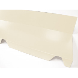 Faîtière crantée contre mur acier galva 210cm beige