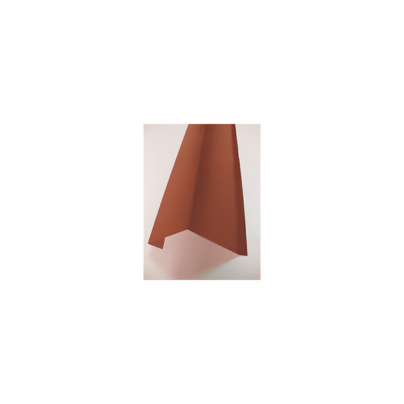 Rive sur mur acier galva 1045 210cm rouge
