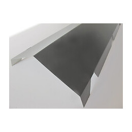 Faîtière crantée double pan acier galva 210cm gris