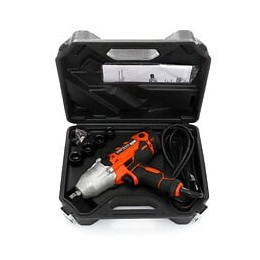 Dcraft - Clé À Choc Électrique - Couple Maximum 720 Nm - Rotations Max 3600 Rpm - Avec 4 Douilles - Noir