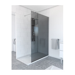 Paroi de douche fixe Parma 2 verre fumé 120cm