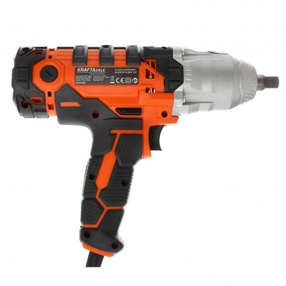 Dcraft - Clé À Choc Électrique - Couple Maximum 720 Nm - Rotations Max 3600 Rpm - Avec 4 Douilles - Noir