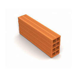 Brique terre cuite 2 alvéoles 10/20/50