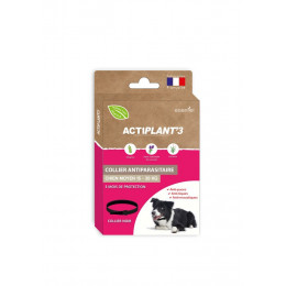 Collier antiparasitaire ACTIPLANT'3 noir chien de taille moyenne