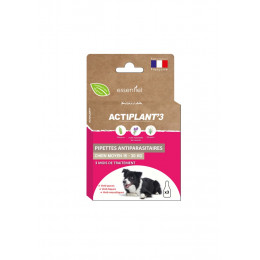 3 Pipettes antiparasitaires ACTIPLANT'3  chien de taille moyenne.