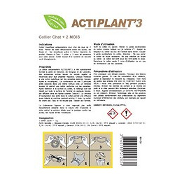 Collier antiparasitaire ACTIPLANT'3 gris chat