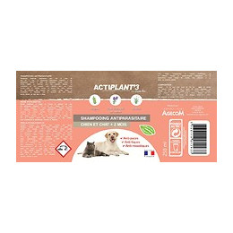 Shampooing antiparasitaire ACTIPLANT'3  250 ml.
