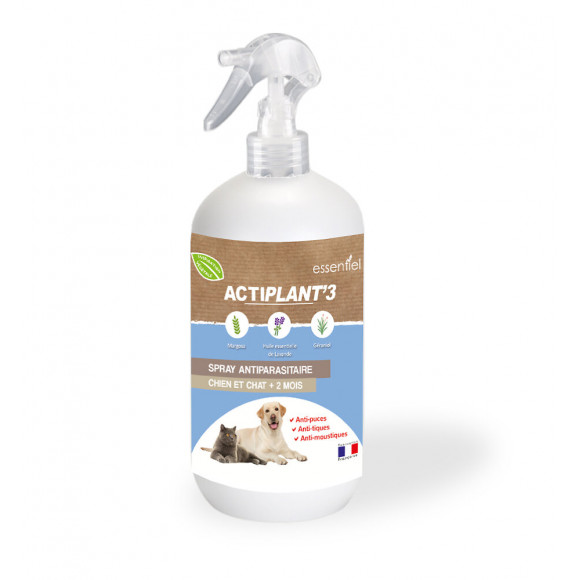 Spray antiparasitaire ACTIPLANT'3 250ml chien et chat