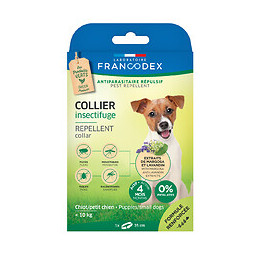 Collier insectifuge chiot et petit chien -10kg