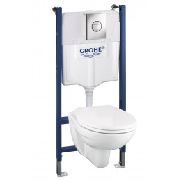 Bâti support 5-en-1 pour WC, 1.13 m Solido Bau Ceramic