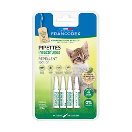 Pipettes insectifuges chaton x4