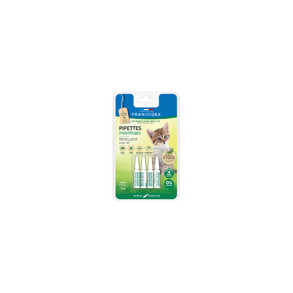 Pipettes insectifuges chaton x4