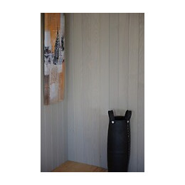 Lambris Pin Maritime Brossé Gris décorLAND 200x10x1cm