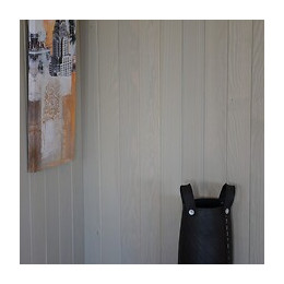 Lambris Pin Maritime Brossé Gris décorLAND 200x10x1cm