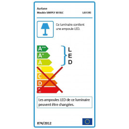 Meuble salle de bain AURLANE Simply 60 blanc