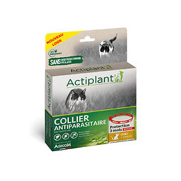 E.collier chat rouge 35cm