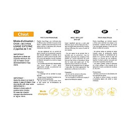 Pipettes antiparasitaires pour chiot