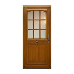 Porte d'entrée en bois exotique 215x90cm