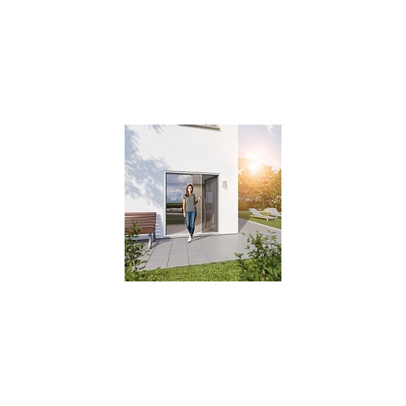 Enrouleur porte alu blanc 140x225cm