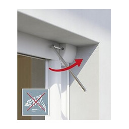 Enrouleur porte alu blanc 160x225cm