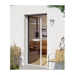 Enrouleur porte alu blanc 160x225cm