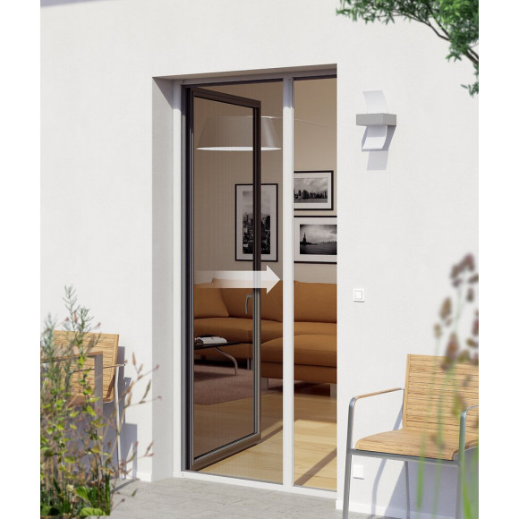 Enrouleur porte alu blanc 160x225cm