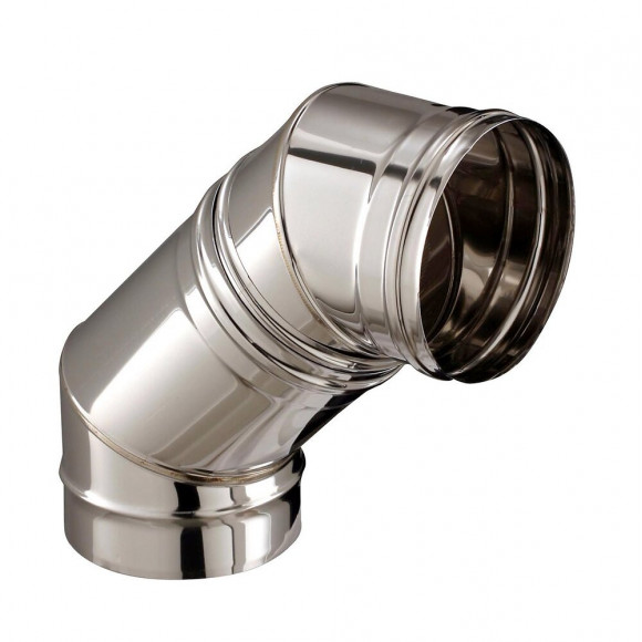 2 coudes réglables 45° inox diamètre 200mm