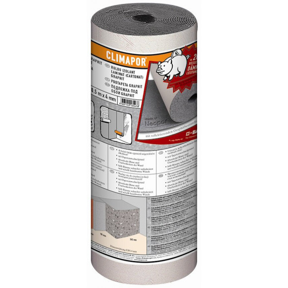 Isolant Climapor graphite cartonné 10mx4mm
