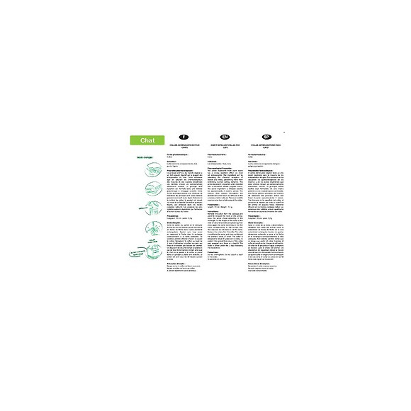 Collier antiparasitaire ""E-collier"" pour chat