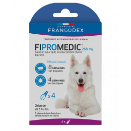 Pipettes antiparasitaires FRANCODEX grand chienFipromédic 4 x 2,68ml