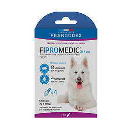 Pipettes antiparasitaires FRANCODEX grand chienFipromédic 4 x 2,68ml